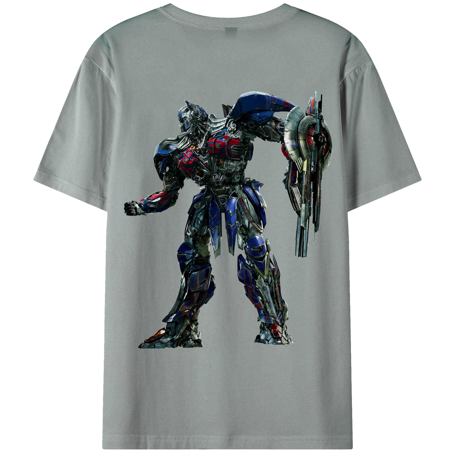 （画像用） Transformers トランスフォーマー 綿100％ メンズ半袖Tシャツ（バックプリント） 通気性